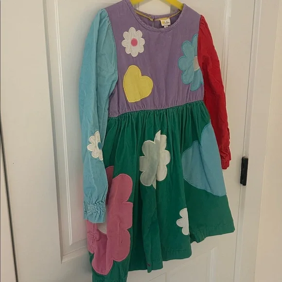 Mini Boden Velvet Girls Dress Set Sz 7-8 yr - Picture 3 of 14